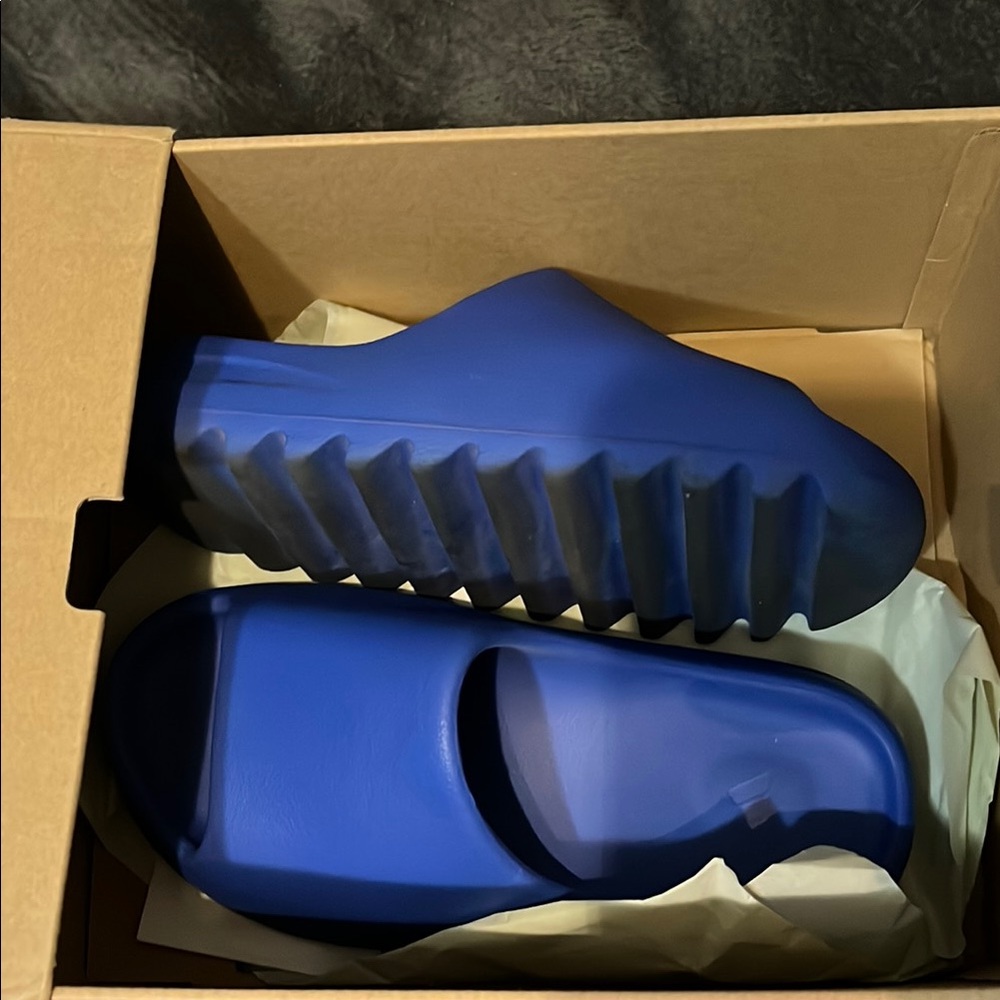 Yeezy Adidas Blue Slide Sandals